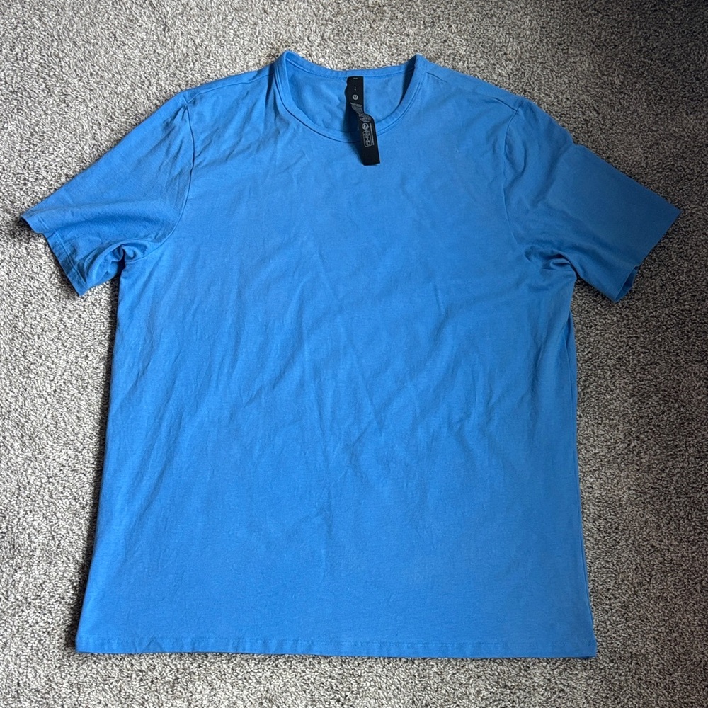 lululemon athletica Blue Short Sleeve Tee